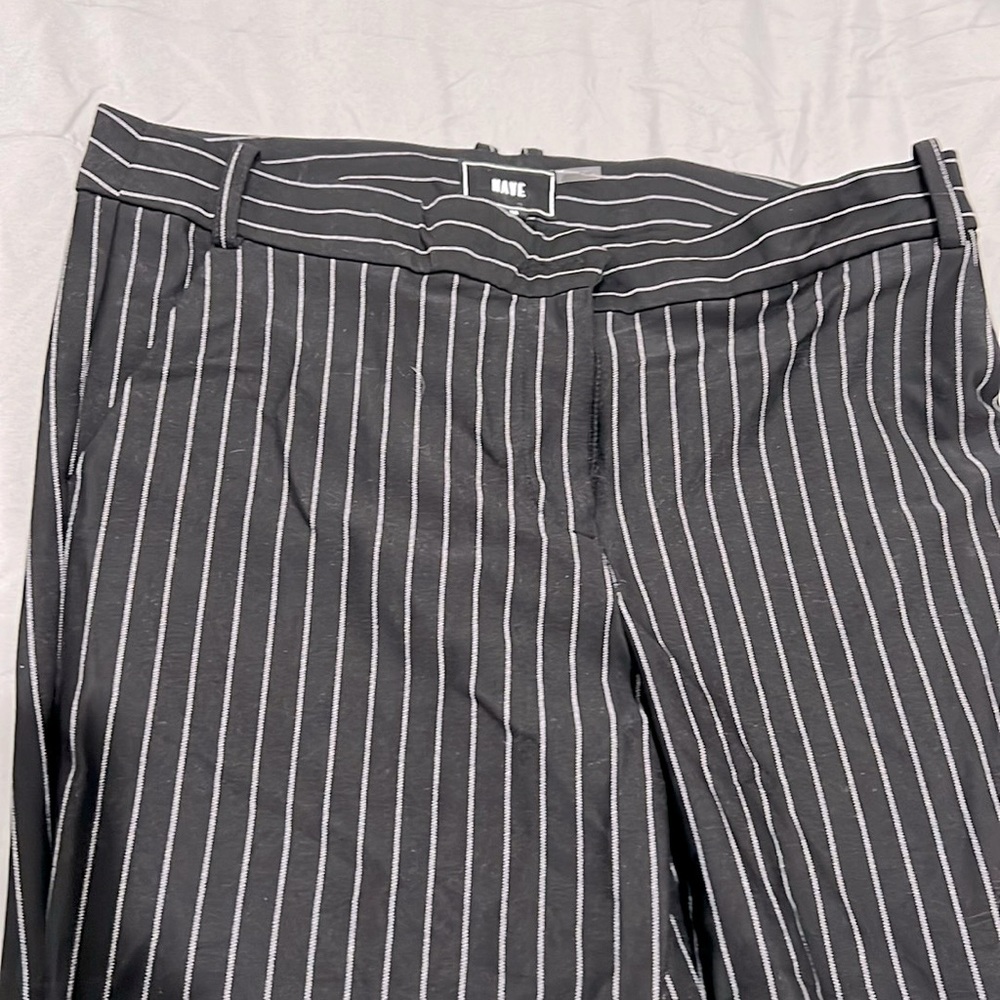 Charlotte Russe black striped skinny pants. Size M. Gently used.